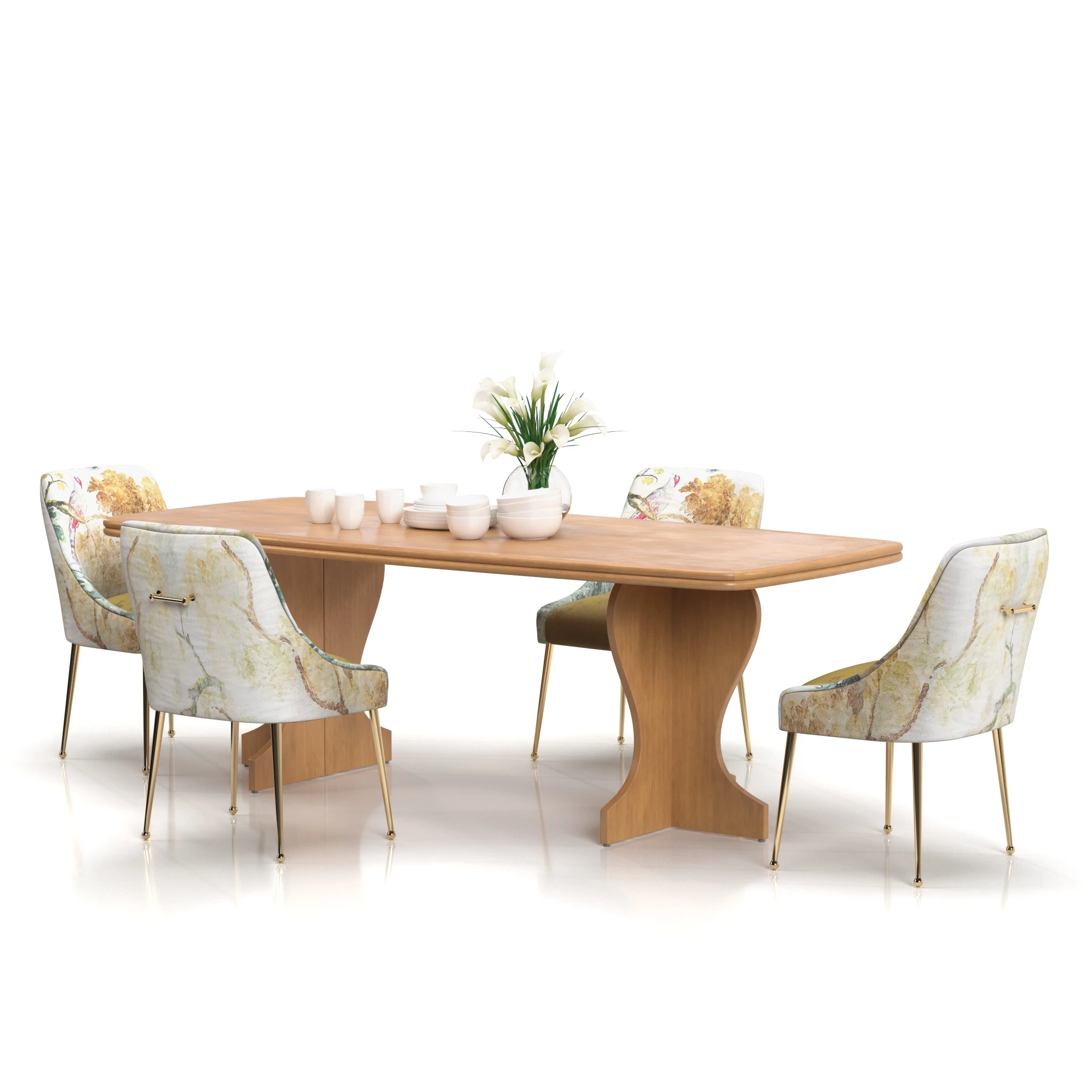 Dining Set 10 3D Model_03